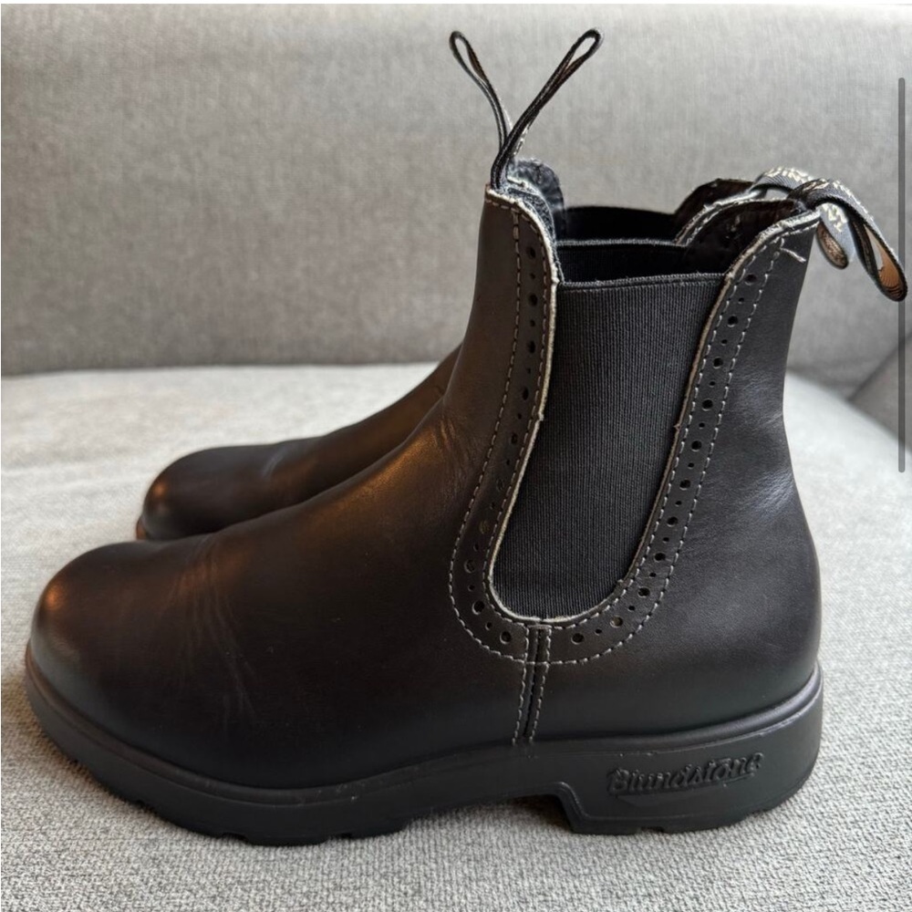 Blundstone Women's Originals High Top Boots Voltan Black #1448 Slip on Sz 7